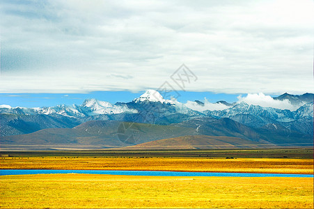 雪山照片西藏冈仁波齐背景