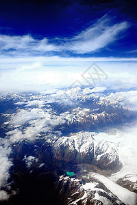 绵延无际青藏高原雪山冰川航拍背景