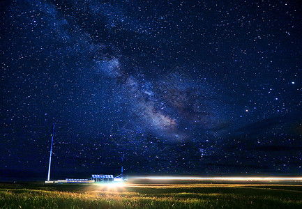 青海银河夜空图片