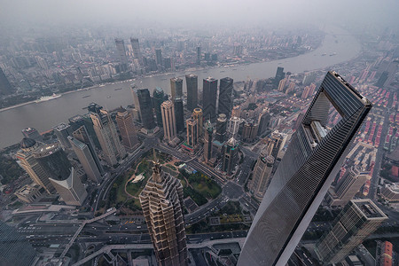 上海陆家嘴高空图片