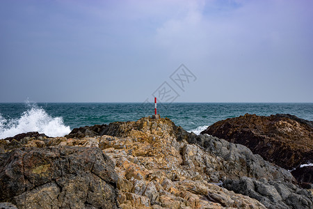 香港岩石海岸线背景图片