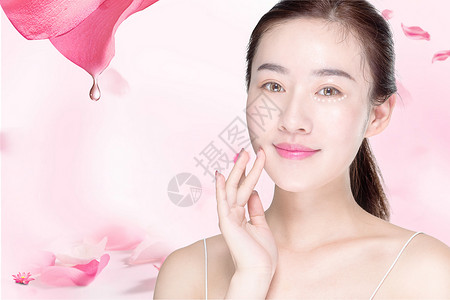 韩国美容玫瑰补水美白设计图片