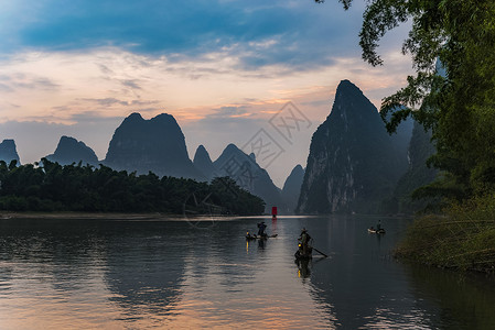 漓江黄布滩黄姚景区高清图片