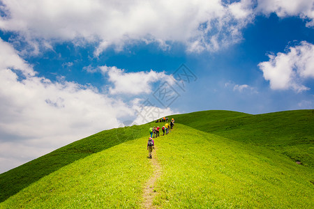 户外旅行武功山金顶高清图片