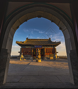 山海关神庙背景图片