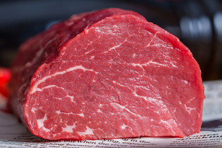 牛里脊肉汉堡牛血高清图片