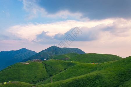 野外营地江西武功山户外风光背景