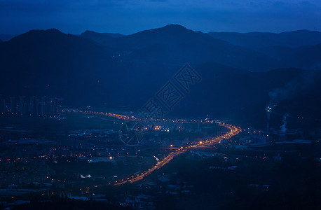 线条粒子昆明新城城市夜景背景