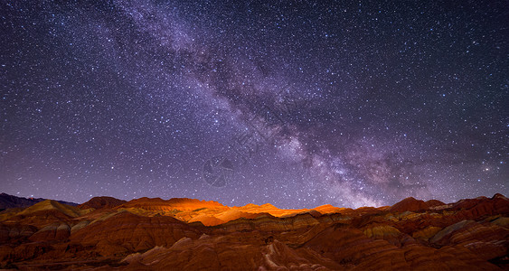 沙漠壁纸山峰星空背景设计图片