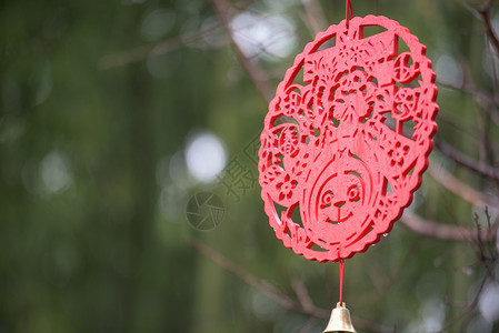 春节挂饰背景图片
