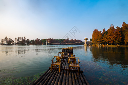 落雁景区武汉东湖落雁岛景区风光背景