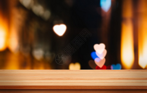 心城市新年桌面木板背景设计图片