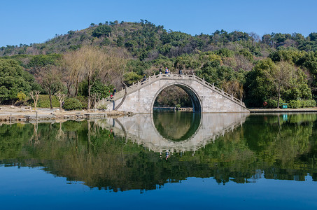 绍兴柯岩风光背景