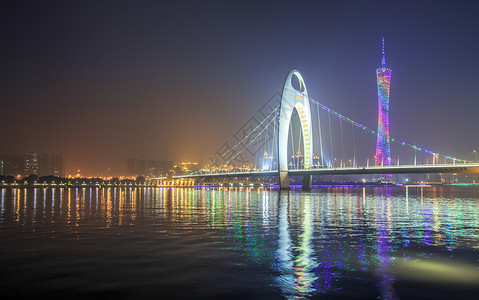 广州珠江夜景背景图片