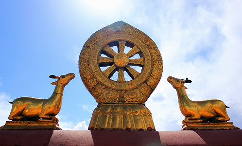 大昭寺金轮背景