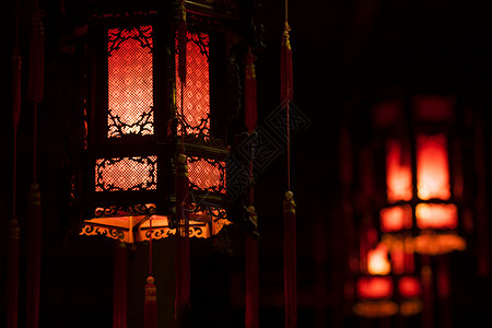 中国红的红灯笼背景图片