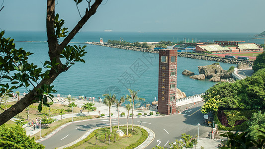 台湾八景之一西子湾背景