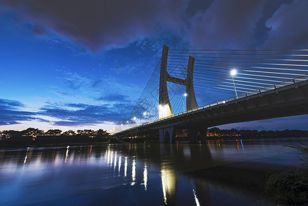桥图标南洲夜色背景