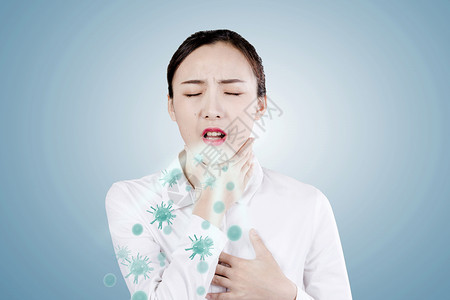 抗哮喘感冒生病设计图片