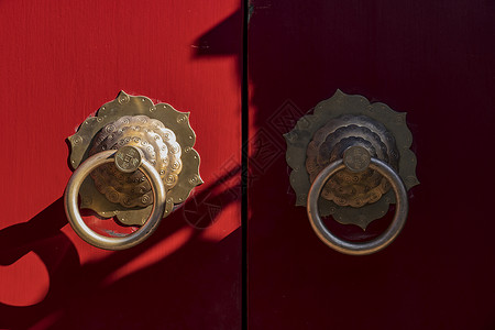 大红门门环背景图片