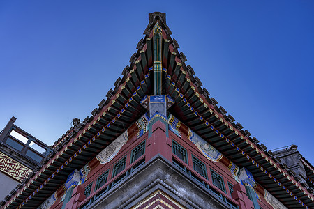 前门古建筑蓝天帝国高清图片