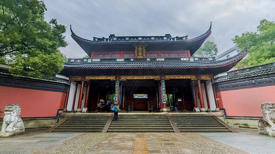 古代门楼杭州岳王庙门楼背景