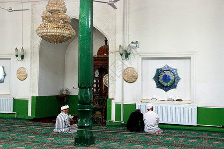 新疆清真寺新疆喀什艾提尕尔清真寺背景