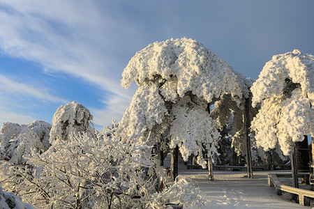 名山雪景天柱晴雪背景