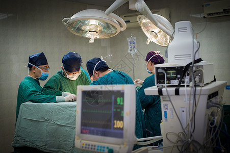隆胸手术手术室手术中背景