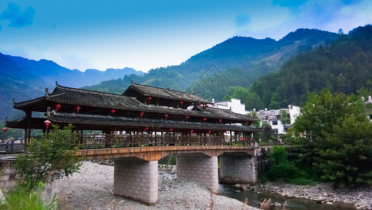 民族地区旅游中国少数民族地区传统风雨桥背景