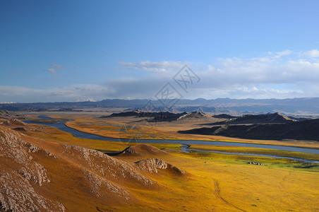 巴音布鲁克湿地新疆巴音布鲁克风光摄影背景