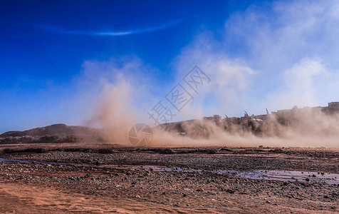 北非花园摩洛哥沙尘暴背景