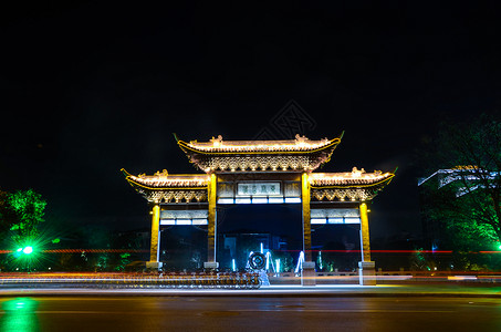 扬州夜景扬州东关街夜景背景