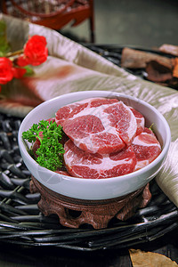火锅食材老肉高清图片