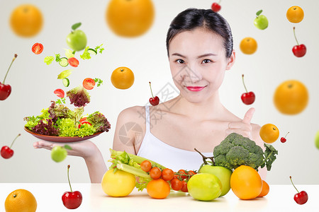 绿色健康水果合理膳食设计图片
