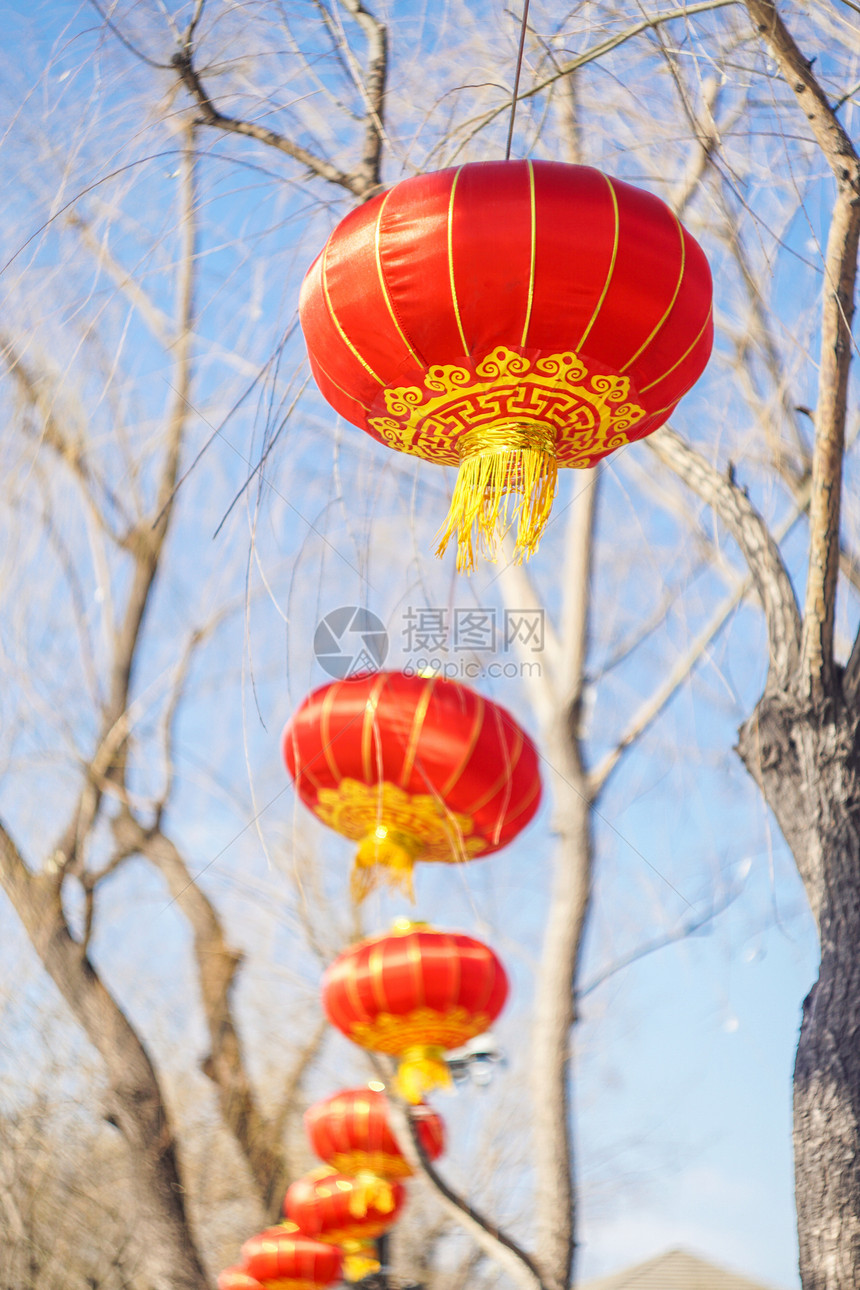 年味儿的红灯笼装饰图片