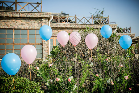 婚礼气球背景图片