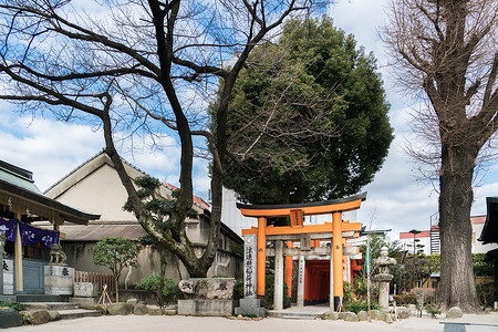 日本福冈栉田神社背景