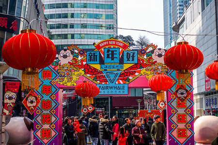 捏面人庙会背景