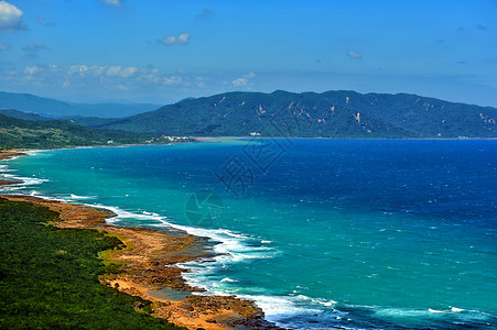 太平洋风景台湾垦丁海湾背景