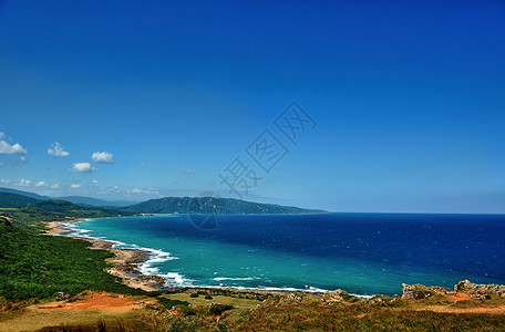 太平洋风景台湾垦丁海湾背景