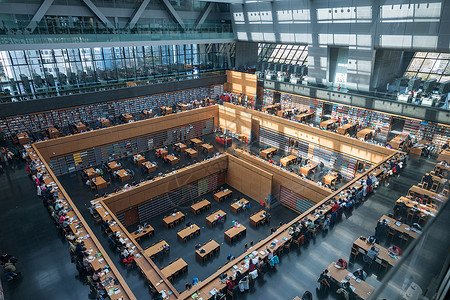 国家图书馆北京设计高清图片
