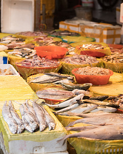 海鲜菜市场背景图片