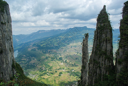 湖北恩施大峡谷风光背景