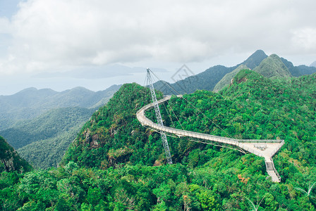 马来西亚兰卡威天空之桥背景