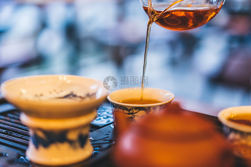 传统茶具茶饮料图片