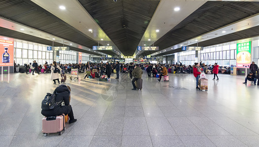 上海火车站春运背景图片