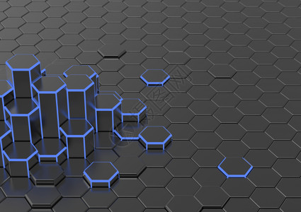 多边形的元素科技立体背景设计图片