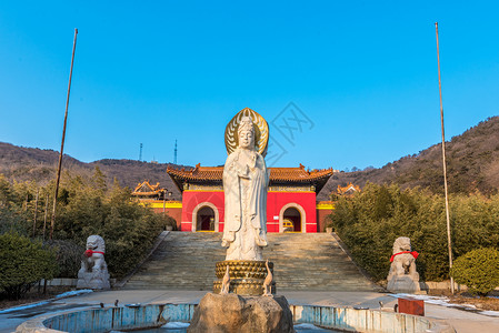 山东烟台竹林寺高清图片