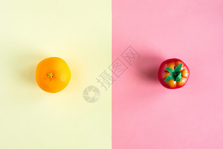 多彩水果背景素材图片
